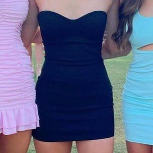 Black mini dress